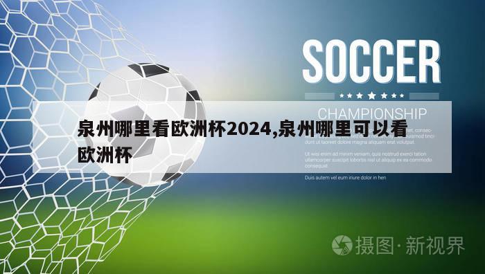 泉州哪里看欧洲杯2024,泉州哪里可以看欧洲杯