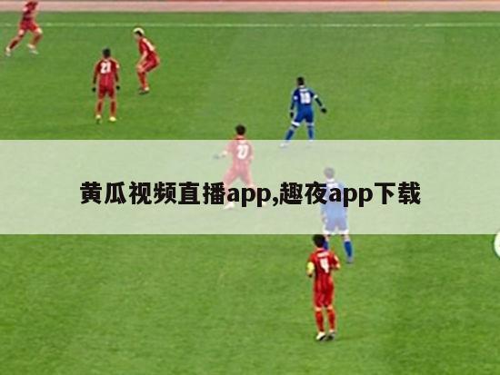 黄瓜视频直播app,趣夜app下载